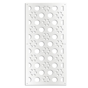 POINTS - Pannello in PVC traforato - Parasole Misura: 47x94 cm, Colore: bianco