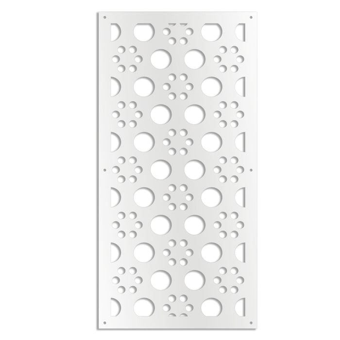 POINTS - Pannello in PVC traforato - Parasole Misura: 47x94 cm, Colore: bianco