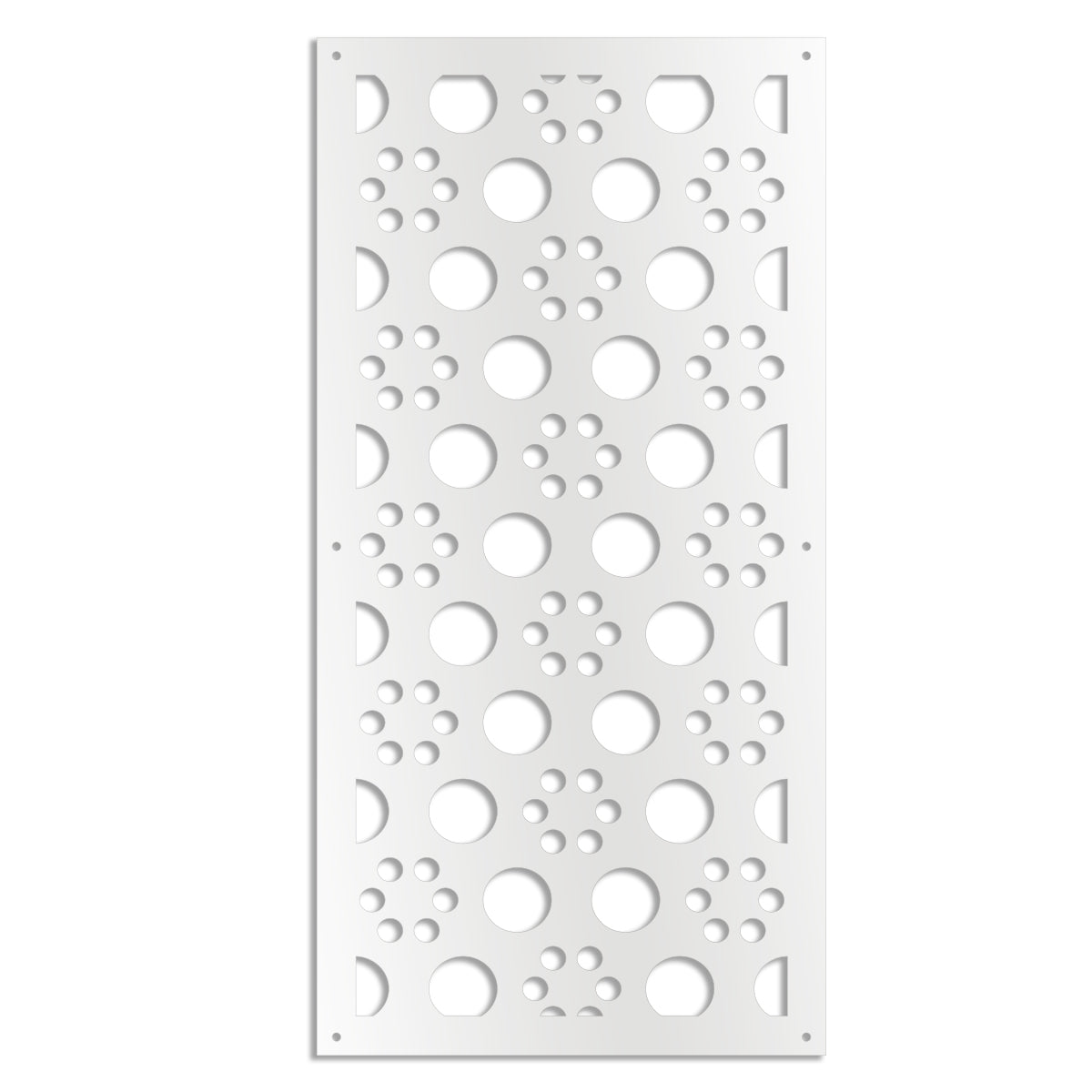 POINTS - Pannello in PVC traforato - Parasole Misura: 73x148 cm, Colore: bianco