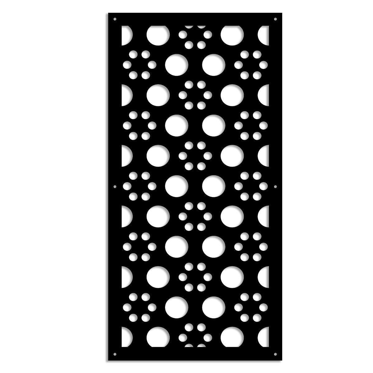 POINTS - Pannello in PVC traforato - Parasole Misura: 47x94 cm, Colore: nero