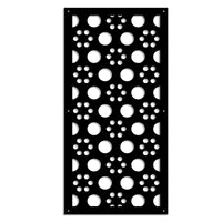 POINTS - Pannello in PVC traforato - Parasole Misura: 47x94 cm, Colore: nero