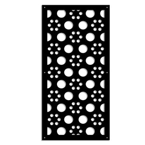 POINTS - Pannello in PVC traforato - Parasole Misura: 47x94 cm, Colore: nero