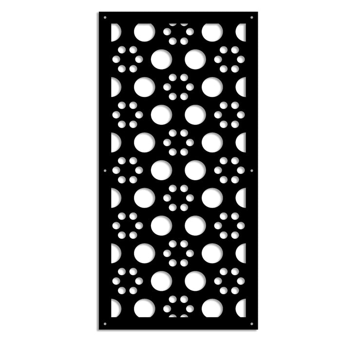 POINTS - Pannello in PVC traforato - Parasole Misura: 47x94 cm, Colore: nero