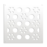 POINTS - Pannello in PVC traforato - Parasole Misura: 73x73 cm, Colore: bianco