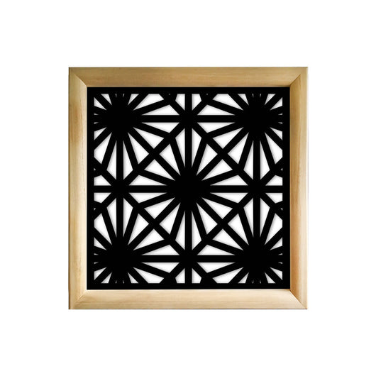 POLESTAR - Moduli Decorativi in Legno e PVC Colore: nero, Misura: 98x98 cm