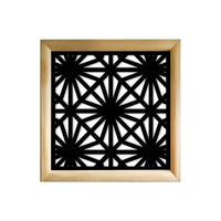 POLESTAR - Moduli Decorativi in Legno e PVC Misura: 73x73 cm, Colore: nero