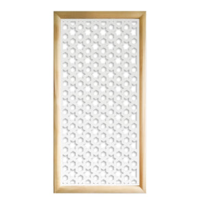 POPSTAR - Moduli Decorativi in Legno e PVC Misura: 47x94 cm, Colore: bianco