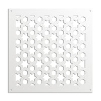 POPSTAR - Pannello in PVC traforato - Parasole Colore: bianco, Misura: 73x73 cm