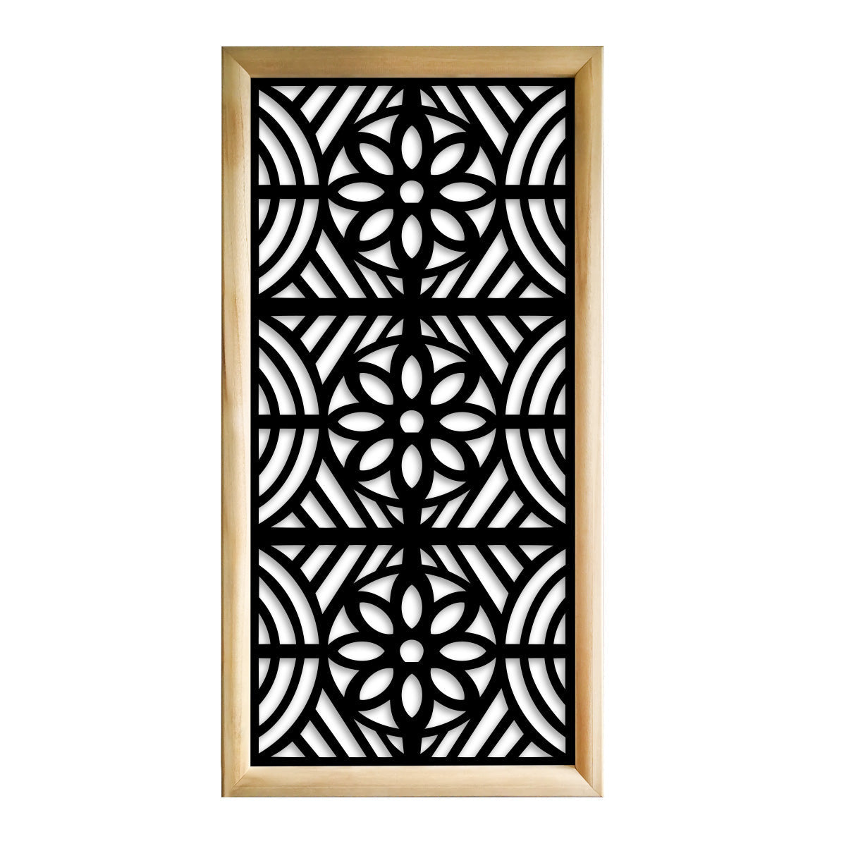 PROVENZA - Moduli Decorativi in Legno e PVC Misura: 73x148 cm, Colore: nero