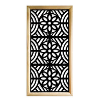 PROVENZA - Moduli Decorativi in Legno e PVC Misura: 73x148 cm, Colore: nero