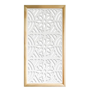 PROVENZA - Moduli Decorativi in Legno e PVC Colore: bianco, Misura: 47x94 cm