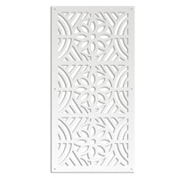 PROVENZA - Pannello in PVC traforato - Parasole Misura: 98x198 cm, Colore: bianco