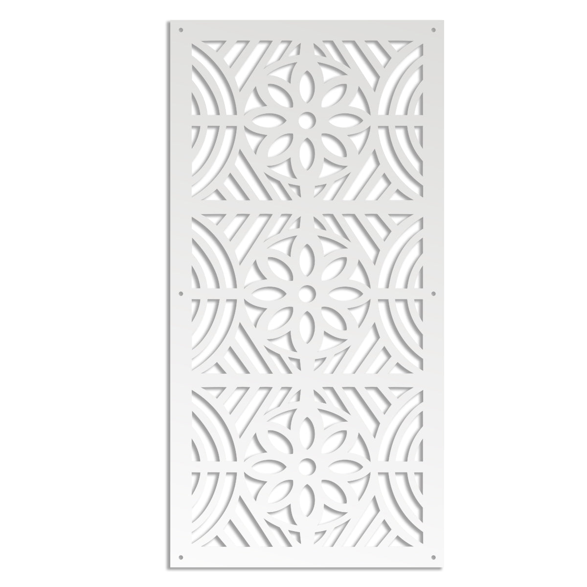 PROVENZA - Pannello in PVC traforato - Parasole Colore: bianco, Misura: 73x148 cm