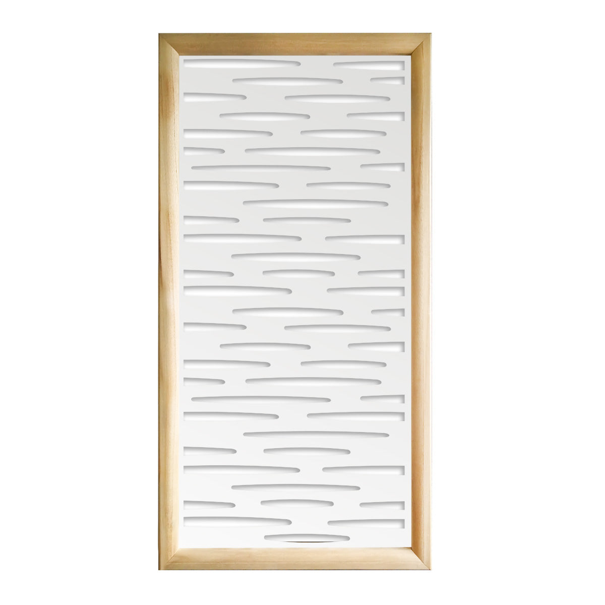 PUDDLE - Moduli Decorativi in Legno e PVC Misura: 47x94 cm, Colore: bianco