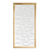 PUDDLE - Moduli Decorativi in Legno e PVC Misura: 47x94 cm, Colore: bianco