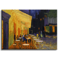 Quadro Canvas su telaio in legno Night Cafee - Van Gogh Misura: 100x70 cm