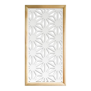 RADIANT - Moduli Decorativi in Legno e PVC Colore: bianco, Misura: 73x148 cm