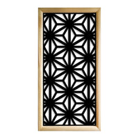 RADIANT - Moduli Decorativi in Legno e PVC Colore: nero, Misura: 73x148 cm