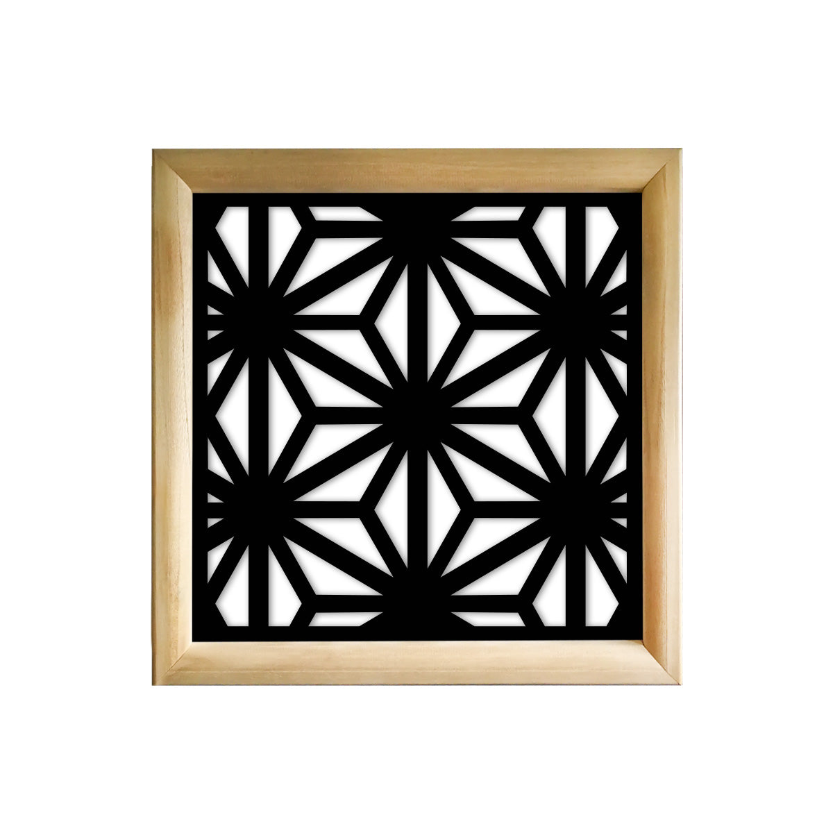 RADIANT - Moduli Decorativi in Legno e PVC Colore: nero, Misura: 98x98 cm