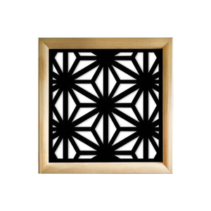 RADIANT - Moduli Decorativi in Legno e PVC Colore: nero, Misura: 98x98 cm