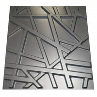 RANDOM grigio-metal-opaco - Pannello parete in PVC a rilievo 3D - 50cmX50cm - 1 Pz