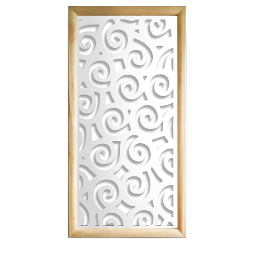 RICCI - Moduli Decorativi in Legno e PVC Misura: 73x148 cm, Colore: bianco