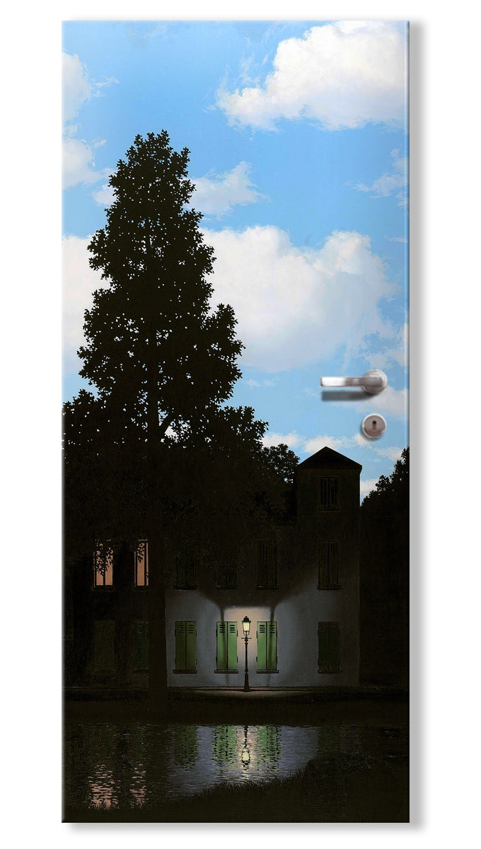 Rivestimento adesivo per porte interne - Magritte Impero Luci Misura: 95x215 cm