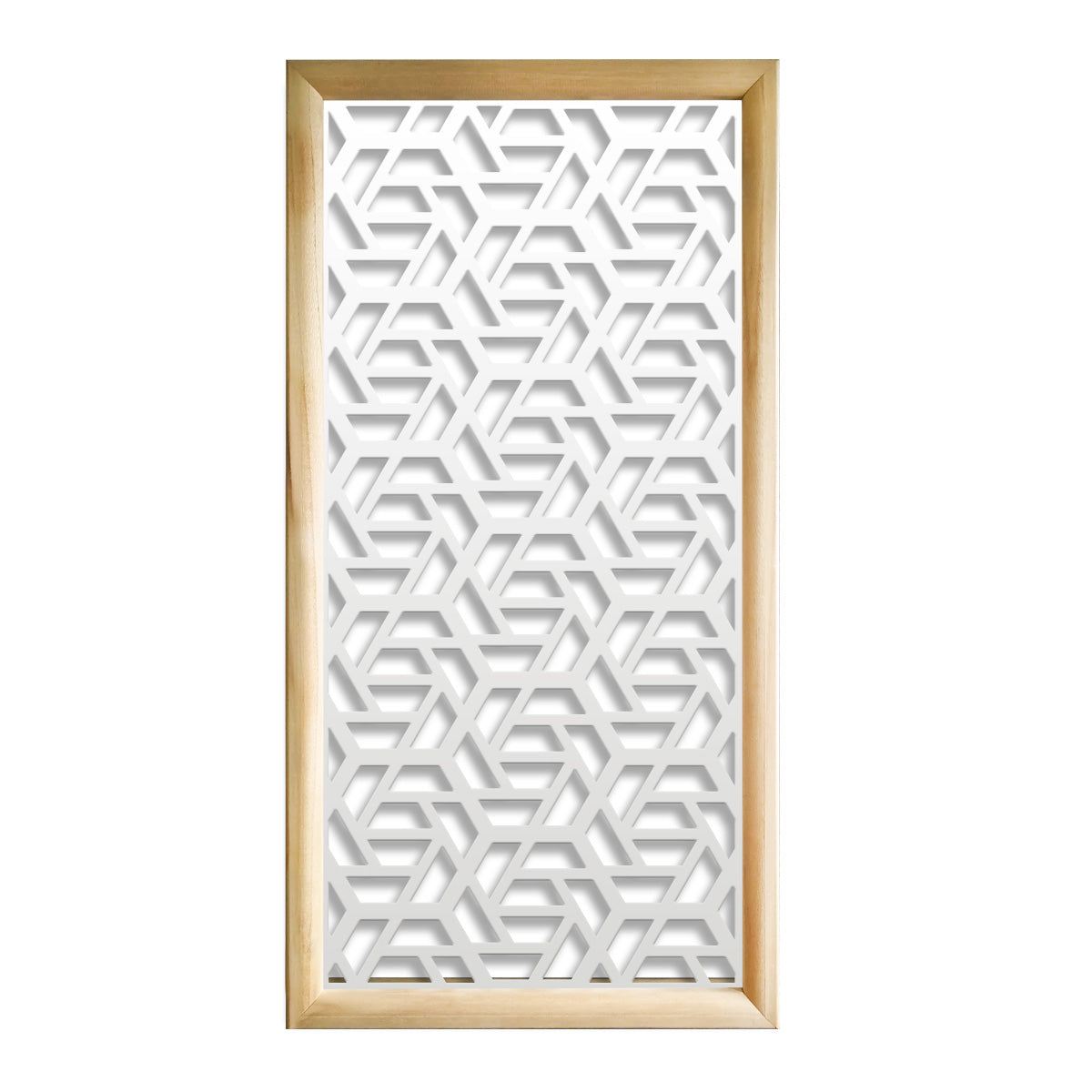 ROMBO - Moduli Decorativi in Legno e PVC Colore: bianco, Misura: 73x148 cm