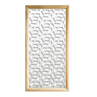 ROMBO - Moduli Decorativi in Legno e PVC Colore: bianco, Misura: 73x148 cm