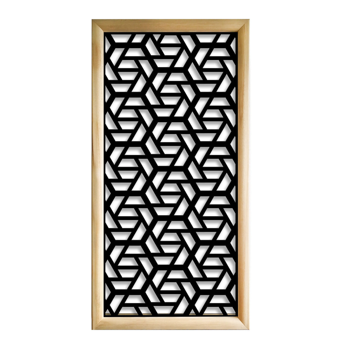 ROMBO - Moduli Decorativi in Legno e PVC Colore: nero, Misura: 47x94 cm