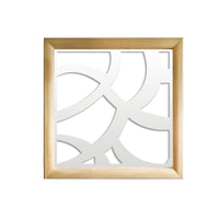 ROOTS - Moduli Decorativi in Legno e PVC Colore: bianco, Misura: 98x98 cm