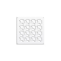 ROUND CROSS- Pannello in PVC traforato - Parasole Misura: 98x98 cm, Colore: bianco