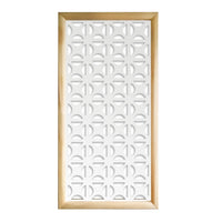 ROUNDCROSS - Moduli Decorativi in Legno e PVC Colore: bianco, Misura: 47x94 cm