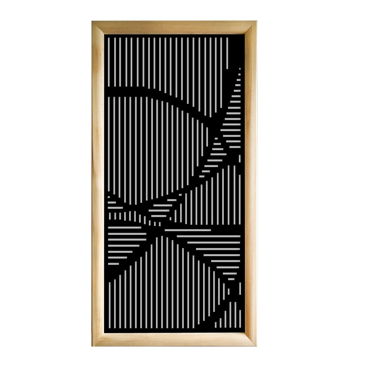 ROUTE - Moduli Decorativi in Legno e PVC Colore: nero, Misura: 47x94 cm