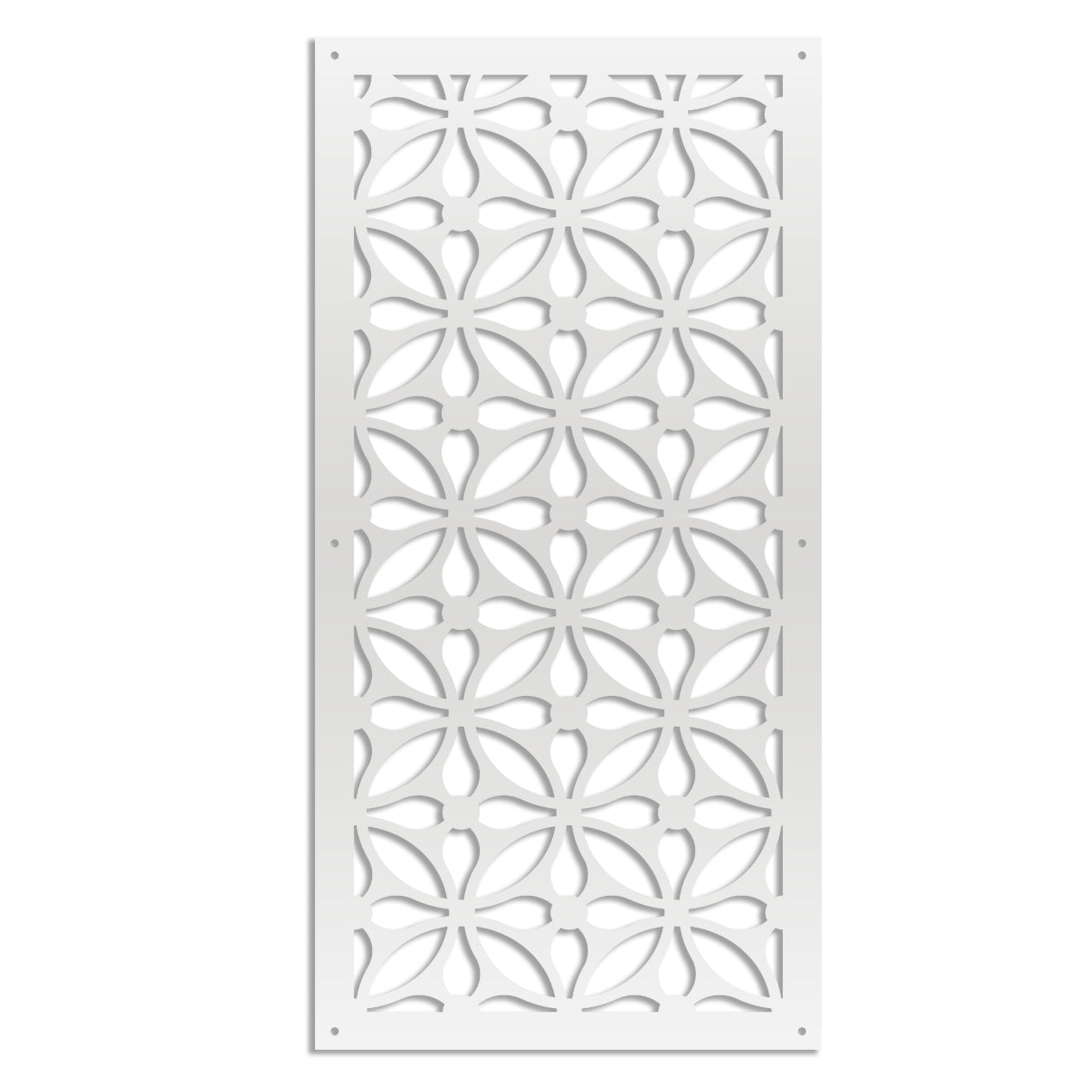 SAMURA - Pannello in PVC traforato - Parasole Misura: 47x94 cm, Colore: bianco