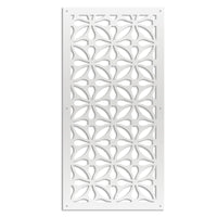 SAMURA - Pannello in PVC traforato - Parasole Misura: 47x94 cm, Colore: bianco