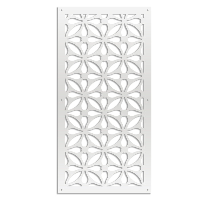 SAMURA - Pannello in PVC traforato - Parasole Misura: 47x94 cm, Colore: bianco