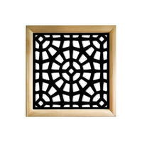 SANPIETRINI - Moduli Decorativi in Legno e PVC Misura: 98x98 cm, Colore: nero