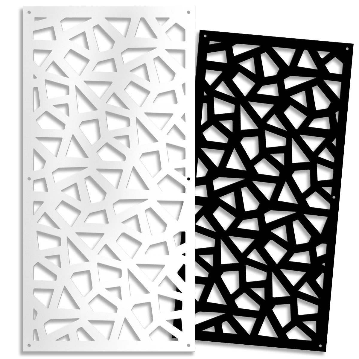 SEGMENTI - Pannello in PVC traforato - Parasole Misura: 50x150 cm, Colore: bianco