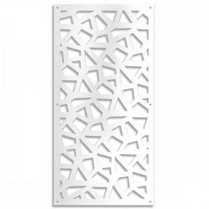 SEGMENTI - Pannello in PVC traforato - Parasole Misura: 73x148 cm, Colore: bianco