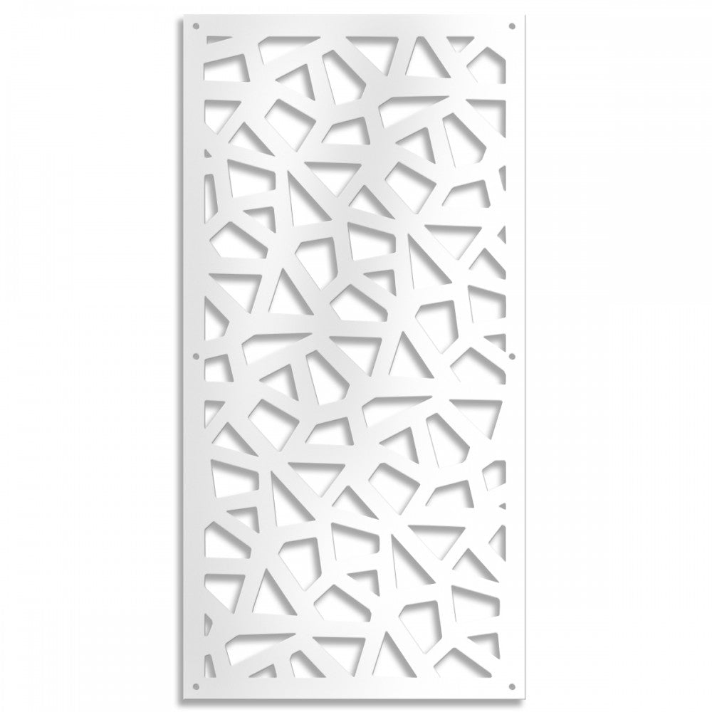 SEGMENTI - Pannello in PVC traforato - Parasole Misura: 47x94 cm, Colore: bianco