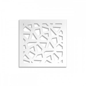 SEGMENTI - Pannello in PVC traforato - Parasole Misura: 48x48 cm, Colore: bianco