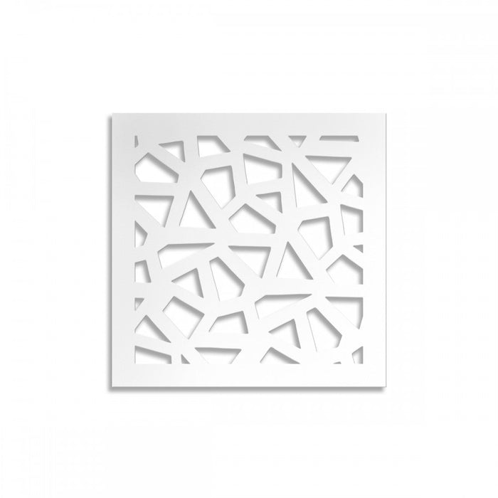 SEGMENTI - Pannello in PVC traforato - Parasole Misura: 48x48 cm, Colore: bianco