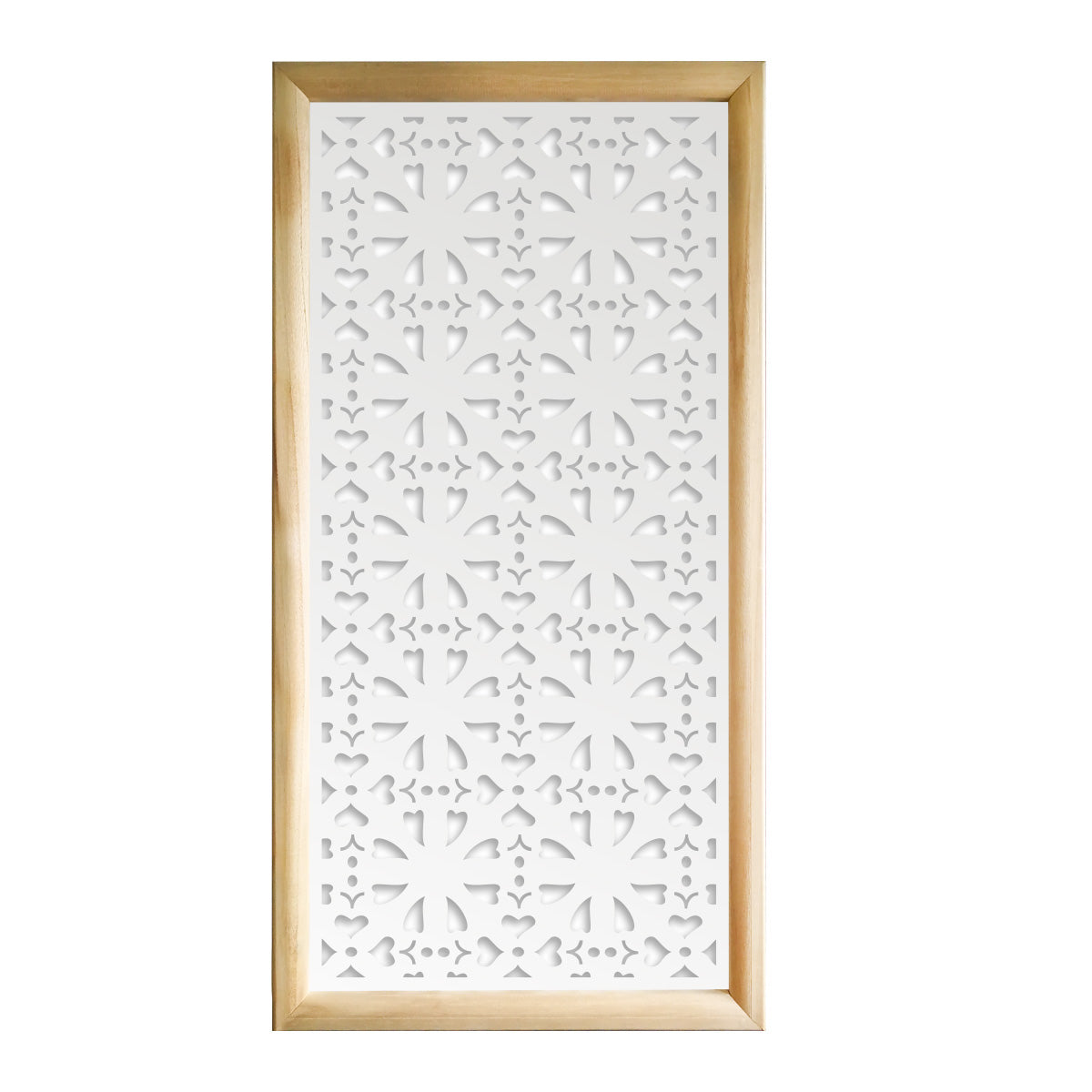 SHAPE - Moduli Decorativi in Legno e PVC Colore: bianco, Misura: 73x148 cm