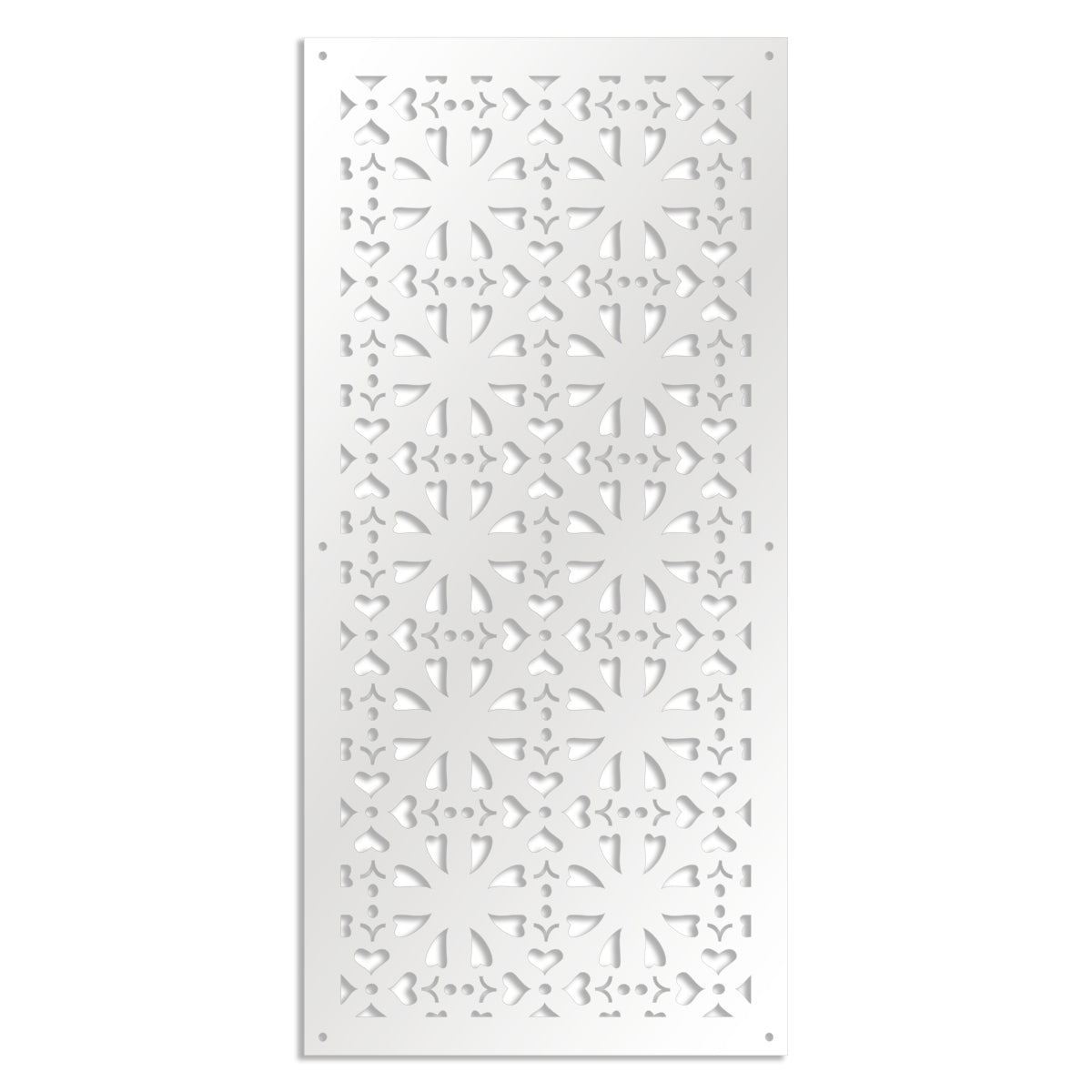 SHAPE - Pannello in PVC traforato - Parasole Misura: 98x198 cm, Colore: bianco