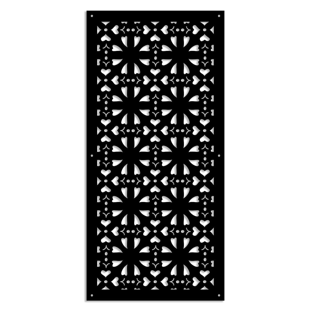 SHAPE - Pannello in PVC traforato - Parasole Misura: 73x148 cm, Colore: nero