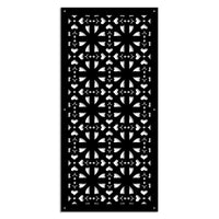 SHAPE - Pannello in PVC traforato - Parasole Misura: 73x148 cm, Colore: nero