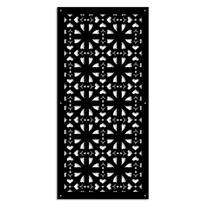 SHAPE - Pannello in PVC traforato - Parasole Misura: 73x148 cm, Colore: nero