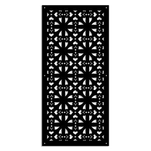 SHAPE - Pannello in PVC traforato - Parasole Misura: 98x198 cm, Colore: nero