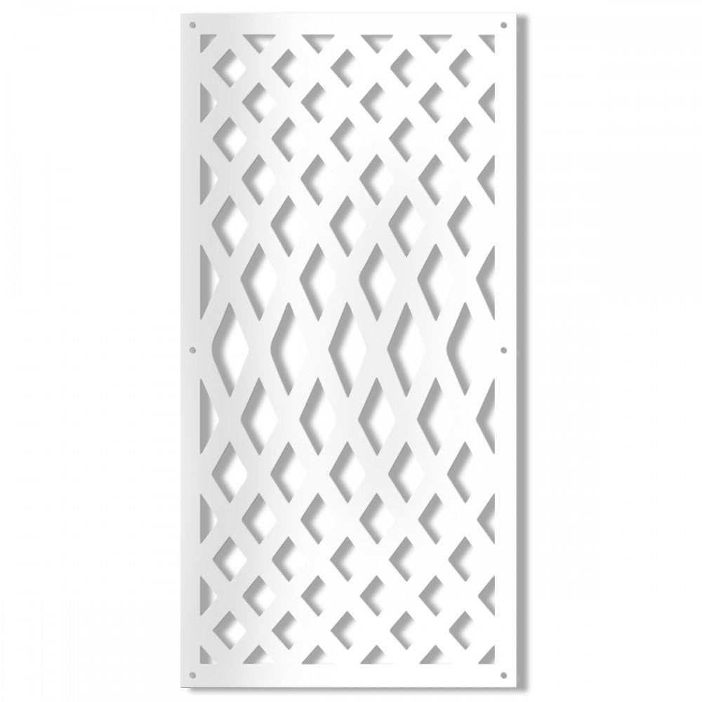 SIVIGLIA - Pannello traforato in PVC - spessore 10mm Misura: 98x198 cm, Colore: bianco